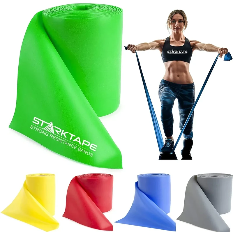 Starktape Resistance Bands Professional Rolle. Widerstandsbänder. Fitnessbänder Latexfreies elastisches. Perfekt für Heimtraining, Physiotherapie, Krafttraining, Yoga, Pilates
