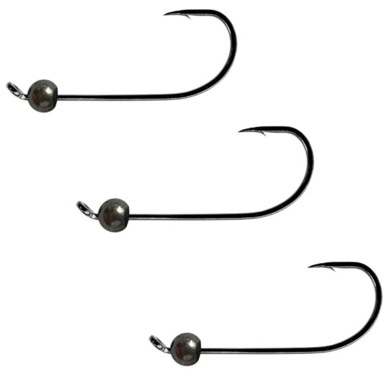 Trout Master Tungsten Micro Jigs – Fertige Jighaken zum Trout Area Forellenangeln am Forellensee mit Gummiködern aus Wolfram und Gamakatsu Haken (Natural, 0.9 / #4)