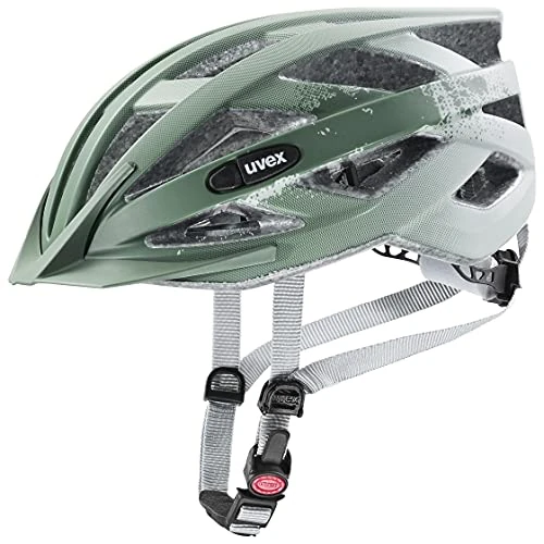 uvex air Wing cc - Leichter Allround-Helm für Damen und Herren - individuelle Größenanpassung - Papyrus - Moss Green matt - 56-60 cm