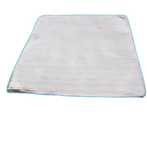 Alu Isomatte Schaummatten 300x300 cm Isoliermatte Isolierdecke Faltbare Zeltmatte Bodenmatte Thermomatte Schlafmatte für Camping Matte aus Aluminiumfolie und Schaum