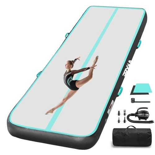 Gymnastik Tumbling Matte 3/4/6M/8M Turnmatte Air Matte Track Aufblasbare, Gymnastikmatte mit elektrischer Luftpumpe für Zuhause, Outdoor Tumbling