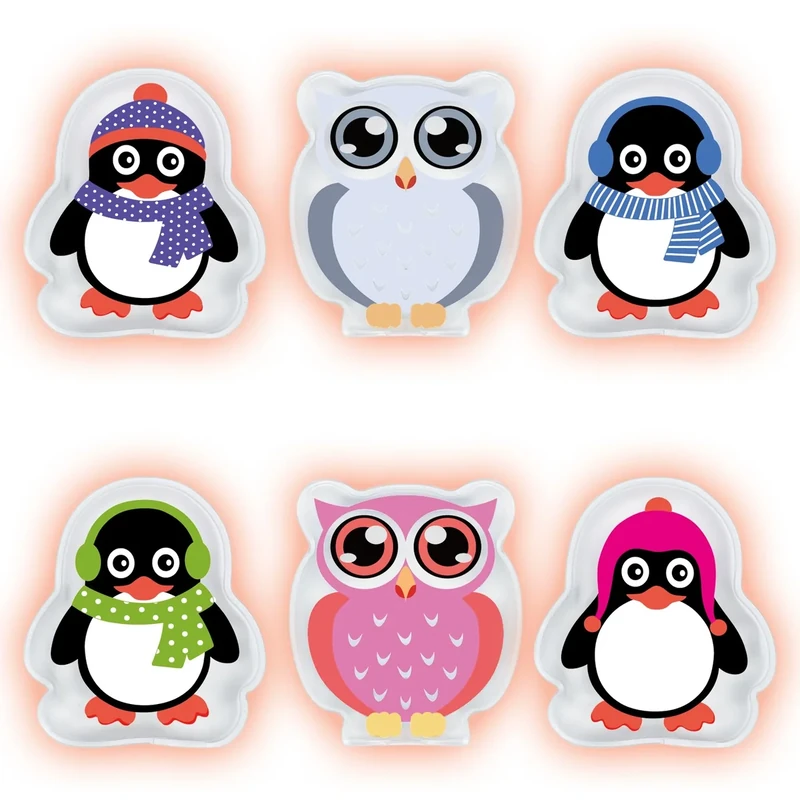 Handwärmer Taschenwärmer Kinder Wiederverwendbar, 6er-Set Handwärmer Knick Taschenwärmer Weihnachten Hand Wärmer Fingerwärmer Wiederverwendbar, Händwärmer für Damen Warm