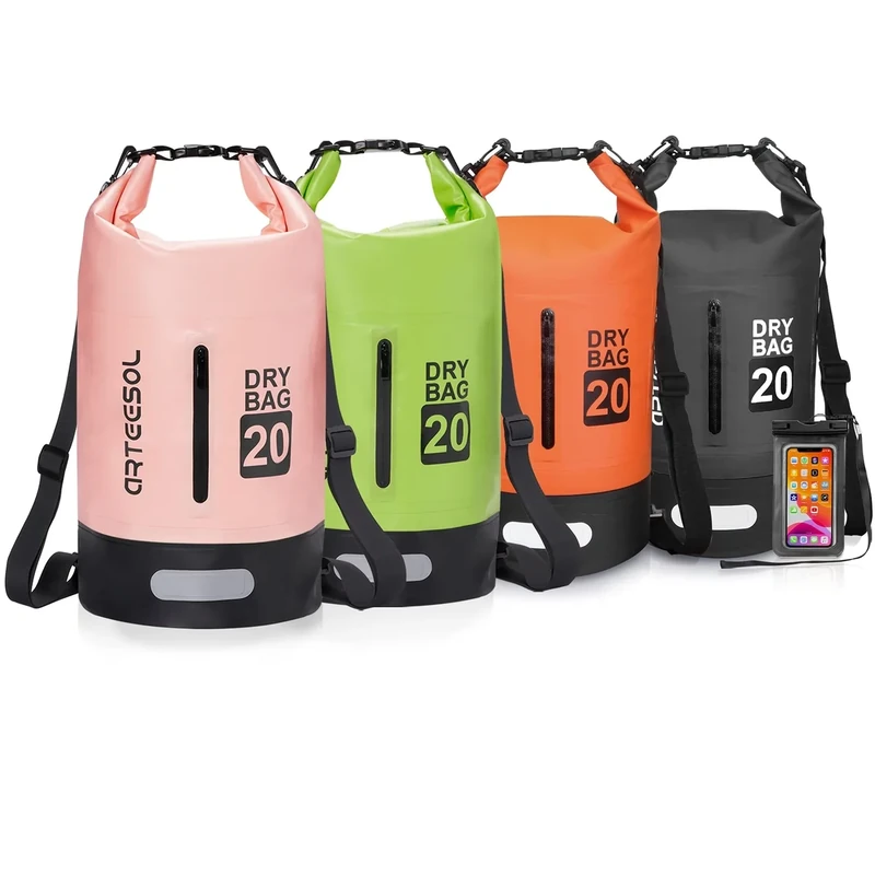 Blackace arteesol Dry Bag - 5L 10L 20L 30L Waterproof trockener Beutel/Sack wasserdichte Tasche mit Langem justierbarem Bügel für Kayaking Boots-Ausflug Kanu/Fischen/Rafting/Schwimmen/Snowboarding