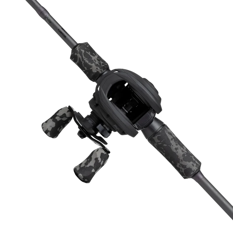 Abu Garcia MAX X Black Ops Casting Fishing Rod and Reel Combo, 1.98 m 10-40g, River Set, Baitcast Combos für Süßwasser Raubfischangler, Hecht und Zander - Schwarz - Image 1