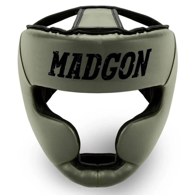 MADGON Premium Kopfschutz, Boxhelm mit Perfekter Sicht und maximalem Schutz, Gesichtsschutz für Kampfsport, MMA, Boxen, Kickboxen & Sparring