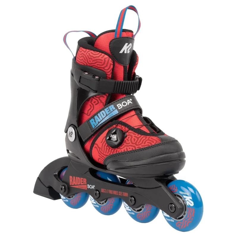 K2 Skates Jungen Inline Skates Raider BOA, red - Blue, 30G0185.1.1.M