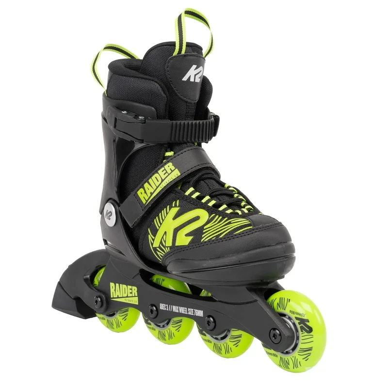 K2 Skates Raider - Jungen Inline Skates — Black - Lime — 30G0125