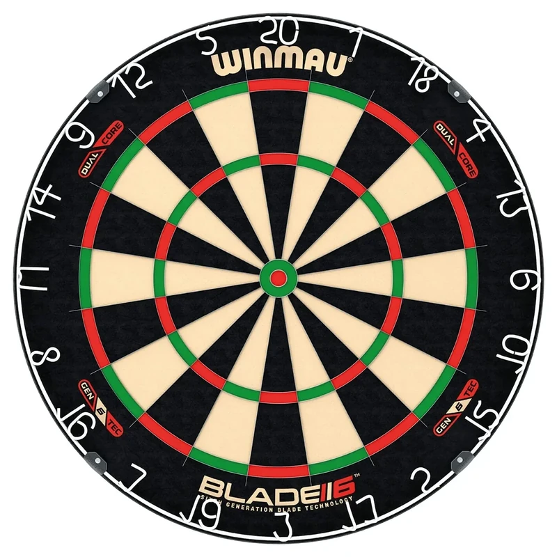 WINMAU Darts Blade 6 Dual Core Professional Steel Tip Dartscheibe with Official Tournament Specifications | Endorsed by The PDC