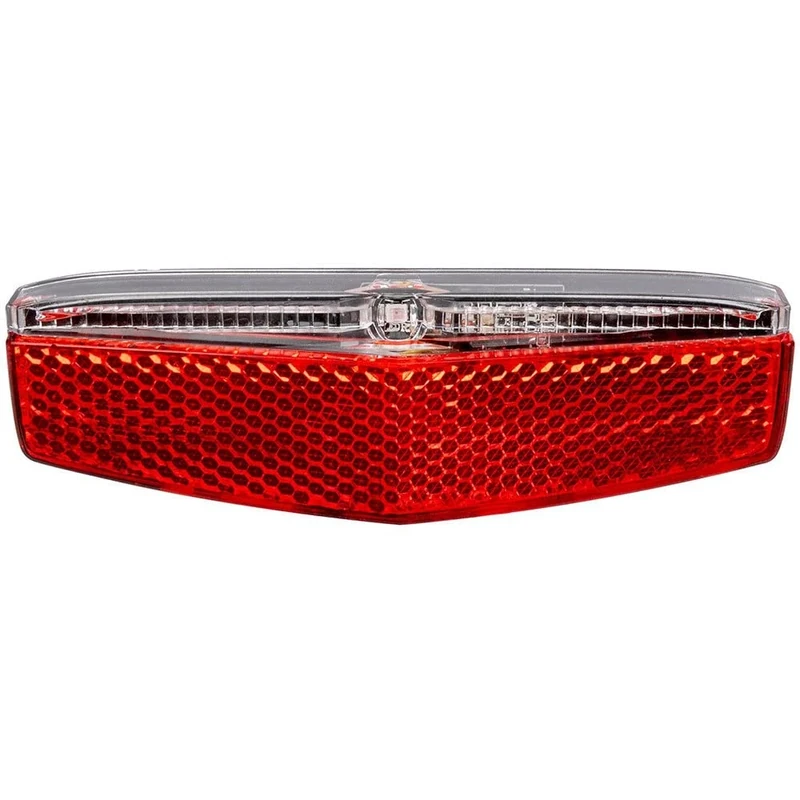 Fahrradlicht USB aufladbar, Gepäckträgerrücklicht, hell, LED, Ladeanzeige, deutsches Prüfzeichen, Helios USB von M-WAVE, Rot