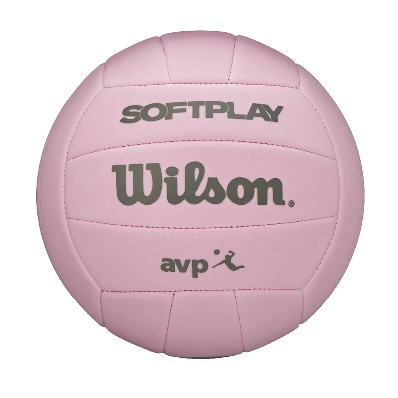 Wilson Volleyball Super Soft Play, Kunstleder, Outdoor und Indoor-Volleyball, Beachvolleyball, Pink
