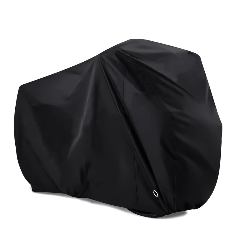 LIHAO Fahrradabdeckung Wasserdicht Fahrrad abdeckplane 190T Fahrradgarage Plane Fahrrad Schutzhülle mit Beutel Schwarz