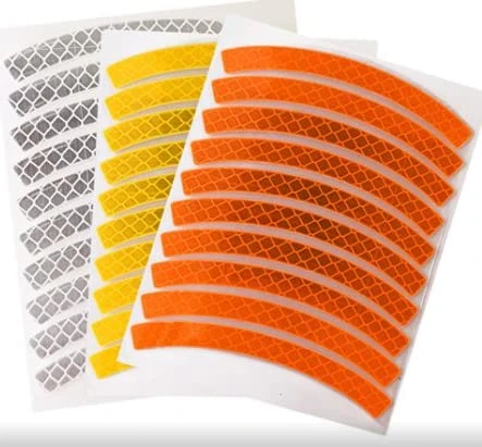 Reflektierende Aufkleber Reflektor Reflektoren Reflektorband: 3 Set Reflektoren Zum Kleben und Ideal für Motorrad, Auto, Fahrrad, Kinderwagen, Schulranzen, Rucksack (3)