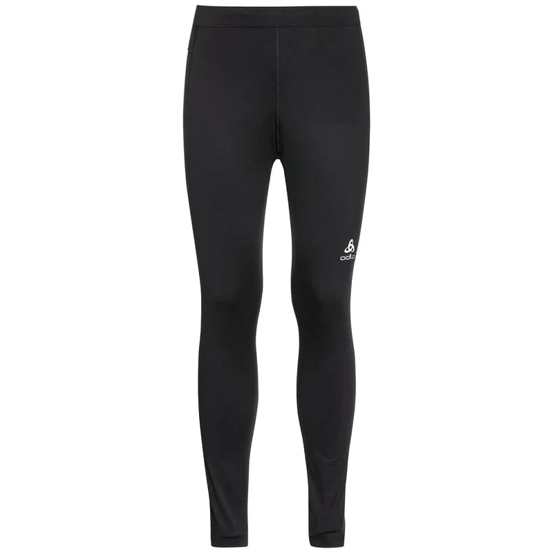 Odlo Laufhose für Herren Lang Essential Warm | Schwarz | Größe L | Sporthose Winter | Lauftights