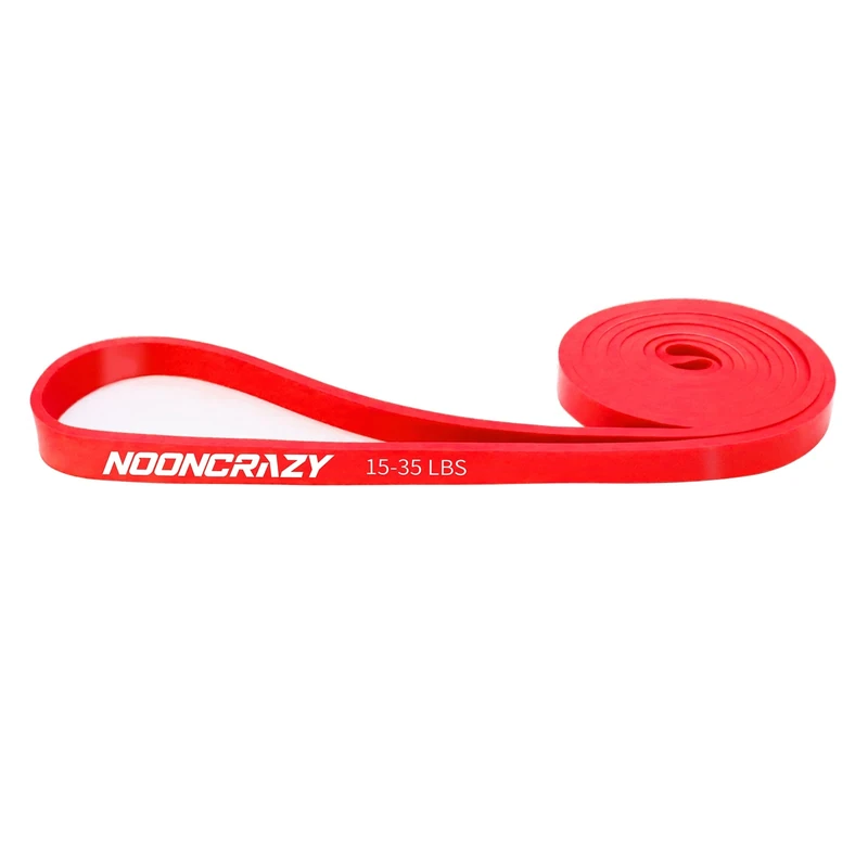 Resistance Bands, Widerstandsbänder 100% Naturlatex, Fitnessbänder für Kraftraining, Training, Yoga für Männer und Frauen (Rot)