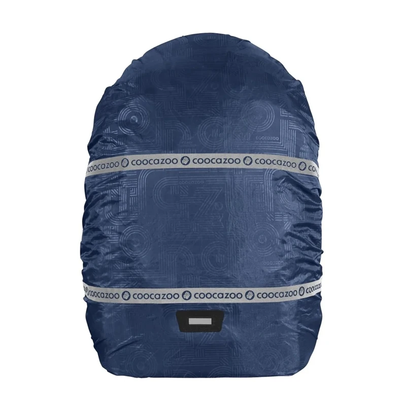 coocazoo Regenhülle, Blue, blau, reflektierend und wasserdicht, getapte Nähte, geeignet für Rucksäcke und Tornister, schützt vor Regen und Schmutz, ab der 3. Klasse