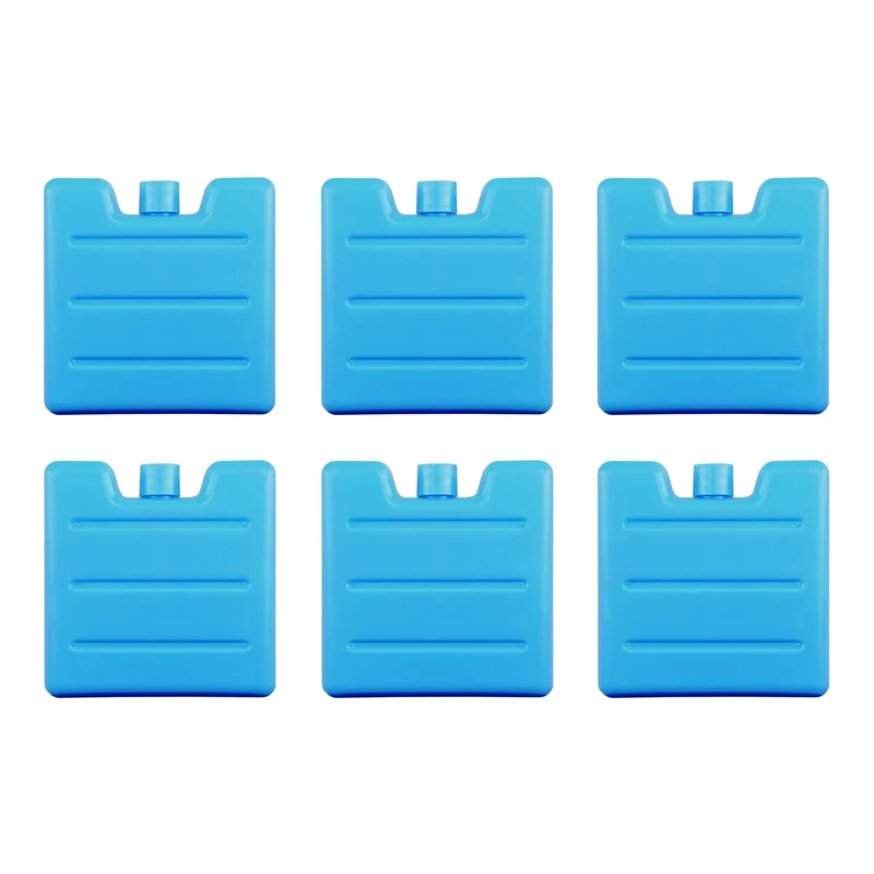 VonBueren 6 x Mini Kühlakkus für Kühltasche und Kühlbox 7,5 x 7,1 x 1,7 cm klein | 75 g je Kühlakku