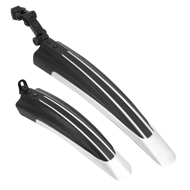 Taeku Schutzbleche, Universal Fahrrad Schutzblech Set Vorne Hinten Fahrradschutzblech Radschutz Fahrrad Schmutzfänger für MTB Citybike 20-26 Zoll Räder (Weiß)