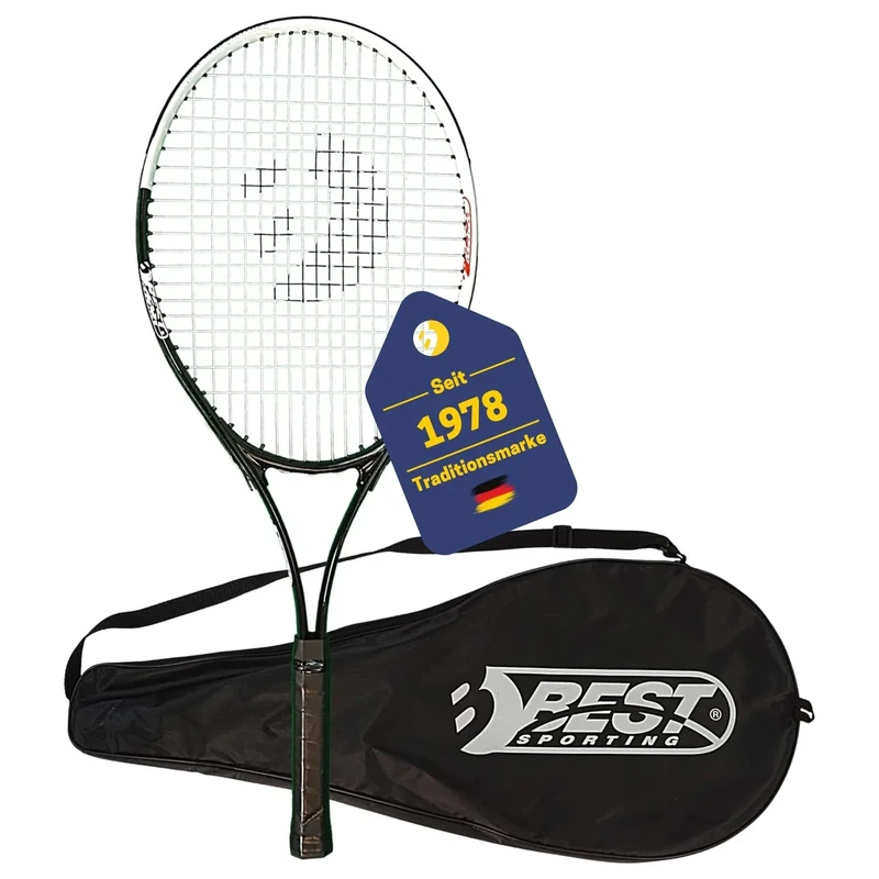 Best Sporting Tennis-Schläger für Einsteiger XT-Power 250g | Griffstärke L3 | Leichter Tennisschläger aus Aluminium | Ideal für Kinder, Jugendliche & Erwachsene | Inkl. Schützhülle