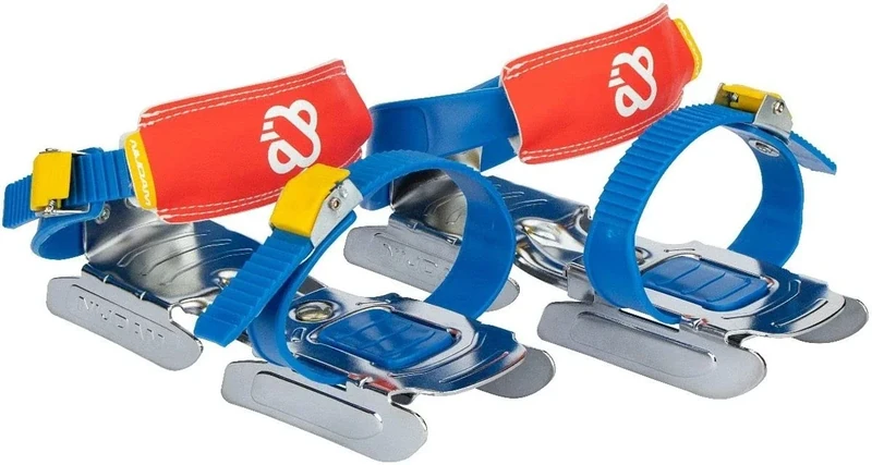 verstellbare Kinder Gleitschuhe Schlittschuhe Gr. 24-34 blau - Image 1