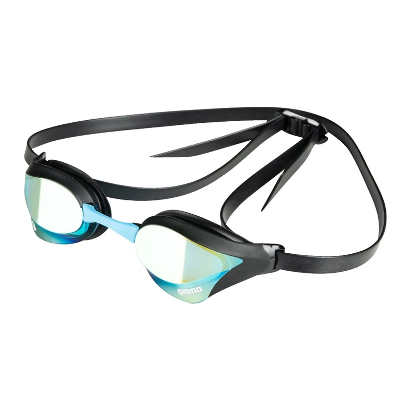 ARENA Cobra Core Swipe Mirror Unisex-Wettkampfbrille für Erwachsene, Schwimmbrille mit Gebogenen Spiegelgläsern, Anti-Beschlag, UV-Schutz, 5 Austauschbare Nasenstege - Image 1