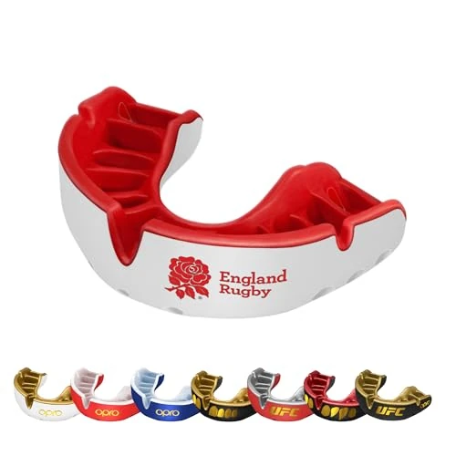 OPRO Gold Level Mundschutz für Erwachsene und Jugendliche, neues Anpassungswerkzeug für Boxen, Rugby, Hockey, Lacrosse (England RFU, Erwachsene) - Image 1