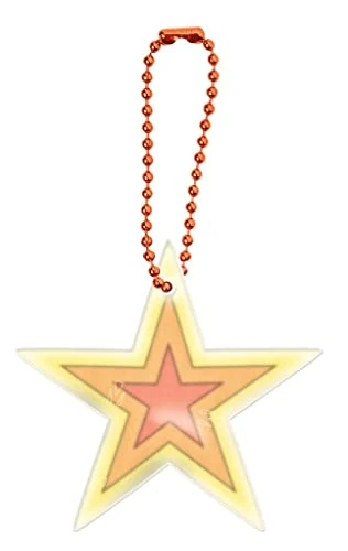 moses. Unisex Jugend Bunter Glimmis Reflektor Beidseitig reflektierender Sicherheitsanhänger im Sternen-Design, Normal