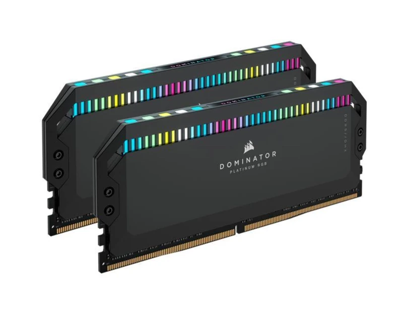 Corsair Dominator Platinum RGB DDR5 RAM 64GB (2x32GB) 5200MHz CL40 Intel XMP iCUE Kompatibel Computer Speicher - Schwarz (CMT64GX5M2B5200C40)