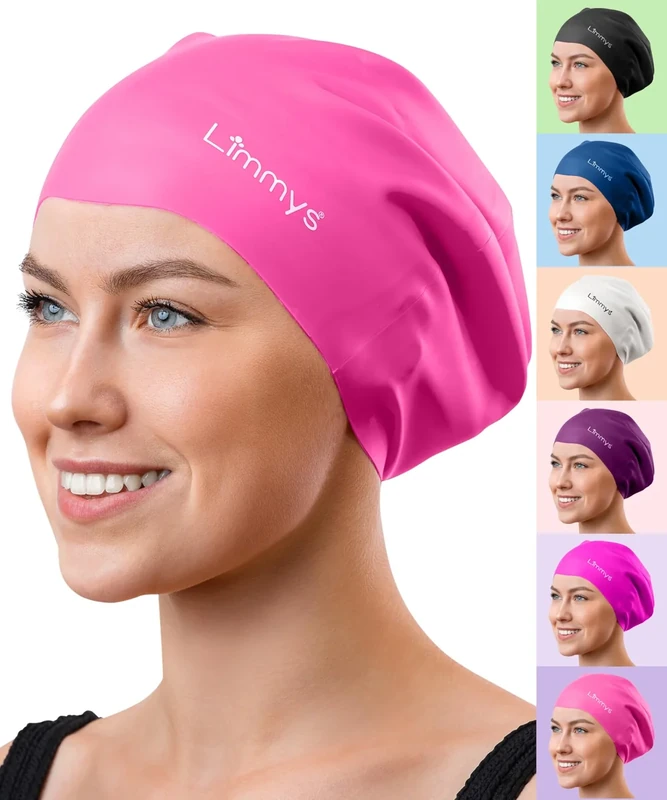 Limmys Premium Badekappe für Damen & Herren – Weiche Silikon Badehaube für Erwachsene – Bequeme, Stromlinienförmige Passform, Chlorresistent, Hypoallergen, Schwimmhaube für Training & Freizeit