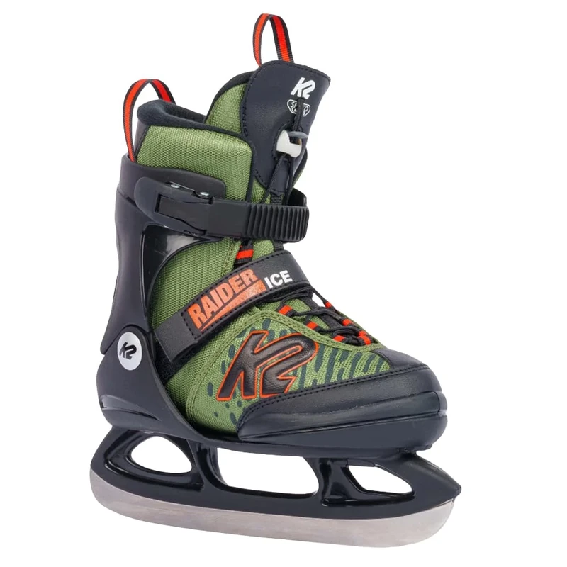 K2 Skates Jungen Schlittschuhe Raider Ice, green - orange, 25G0110.1.1.L - Image 1