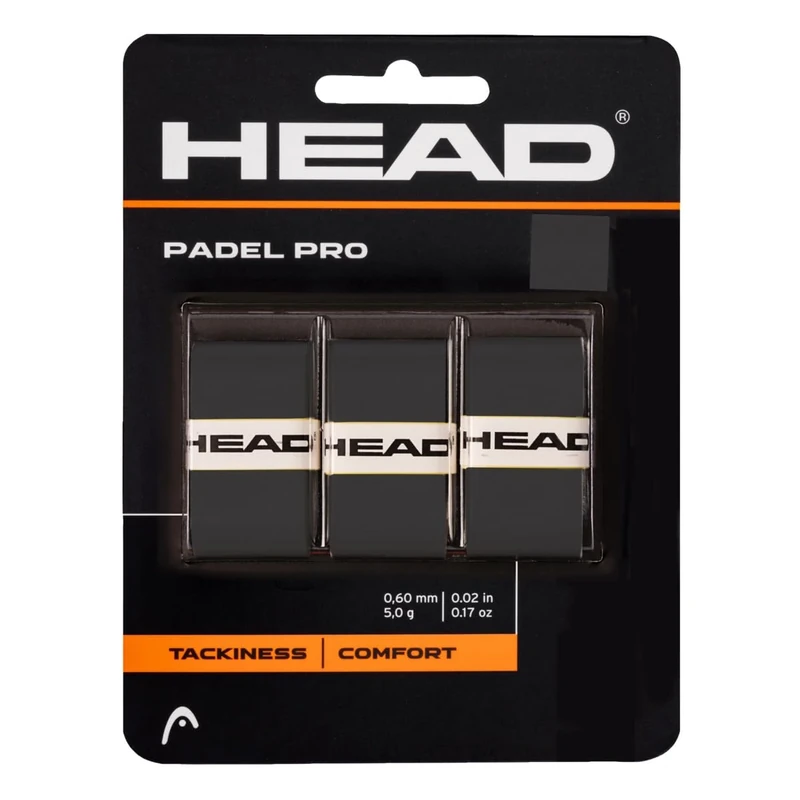 HEAD Unisex-Adult Padel Pro Griffband, Schwarz, One Size