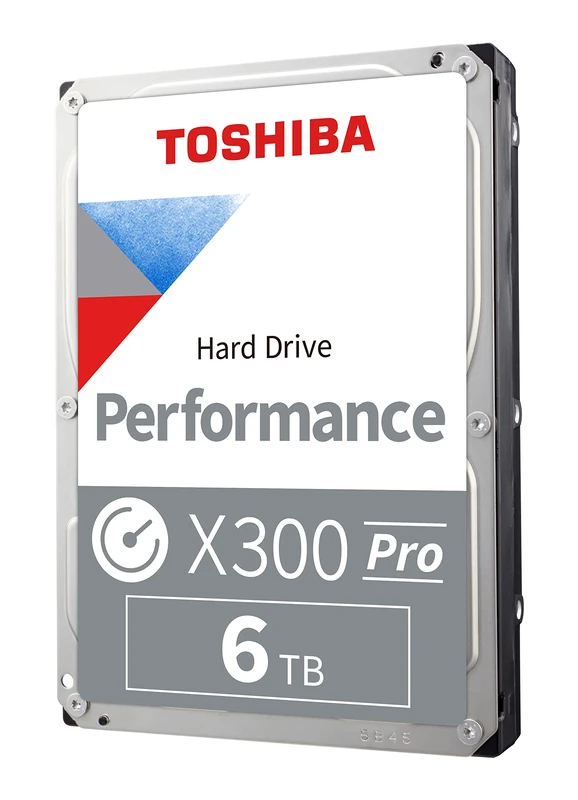 Toshiba X300 PRO 18TB High Workload Performance for Creative Professionals 3.5" interne Festplatte - bis zu 300 TB/Jahr Arbeitsbelastungsrate CMR SATA 6GB/s 7200RPM 512MB Cache - HDWR51JXZSTB, Silber