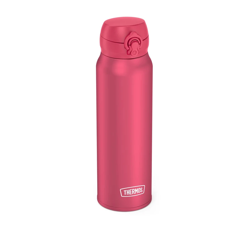 THERMOS ULTRALIGHT BOTTLE 0,75 l, deep pink mat, Thermosflasche aus Edelstahl, 10 heiß / 20 h kalt, absolut dicht für Wasser, Tee, stille Getränke