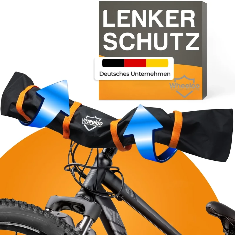 WHEELOO Lenkerschutzhülle Ebike Transportschutz I wasserabweisend & robust I Fahrrad Abdeckung für Heckträger I Regenschutz Hülle für Fahrradträger I Lenkerschutz Schutzhülle