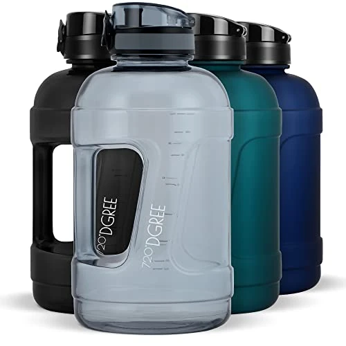 720°DGREE Fitness Trinkflasche mit Griff “uberBottle Jug“ - 2300ml - BPA-Frei, Auslaufsicher - Große XXL Wasserflasche für Sport, Gym, Workout, Training - Fitnessflasche, Sportflasche, Gymflasche
