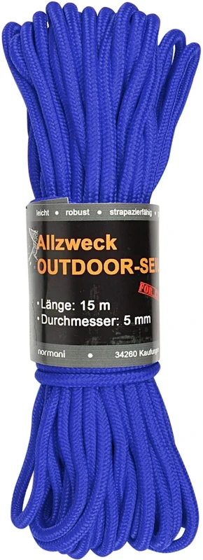 Stabiles Polypropylen-Seil, belastbar bis 250 kg universell einsetzbar Blau 9mm/15m