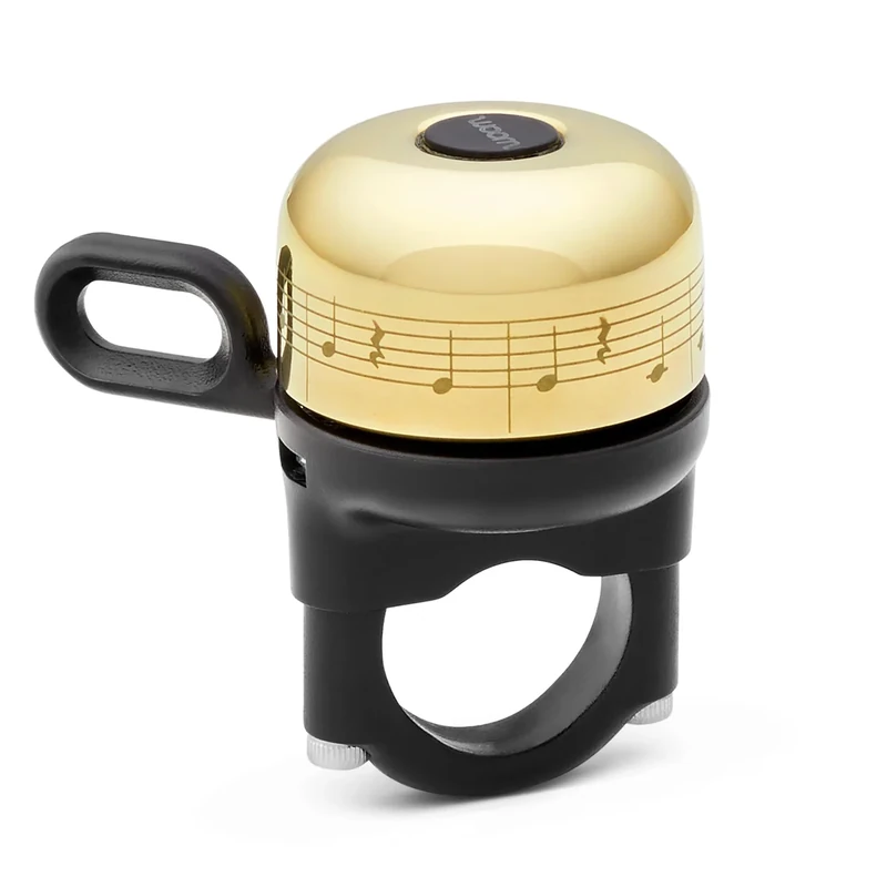 woom Vienna Bell Fahrradklingel für Kinder, Laut, für Jungen und Mädchen, für 19–22,2 mm Durchmesser, Messing-Klangkörper, Goldglänzend