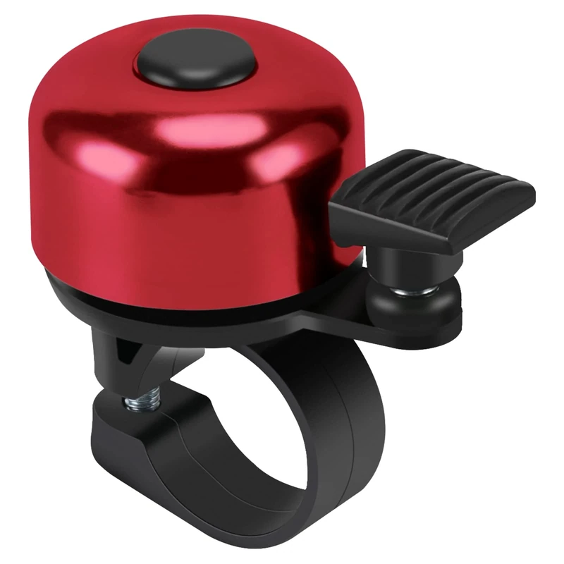 Binudum Fahrradklingel Mountainbike Retro Mini Fahrrad Klingel Laut 120 db Widerstandsfähigem MTB Rennrad Radfahren Fahrradglocke für Kinder und Erwachsene (Rot)