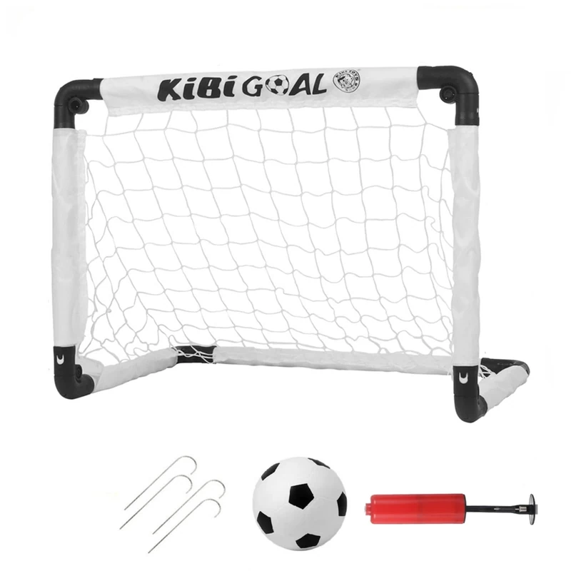 LZHDZQD Fußballtor Kinder Fussballtor Set, Klein Fußballtor 60x45cm + Mini Fussball 14cm, Kleines Klappbar Fussballtor für Outdoor + Indoor, Kinder Spielzeug 1-3 Jahren für Garten
