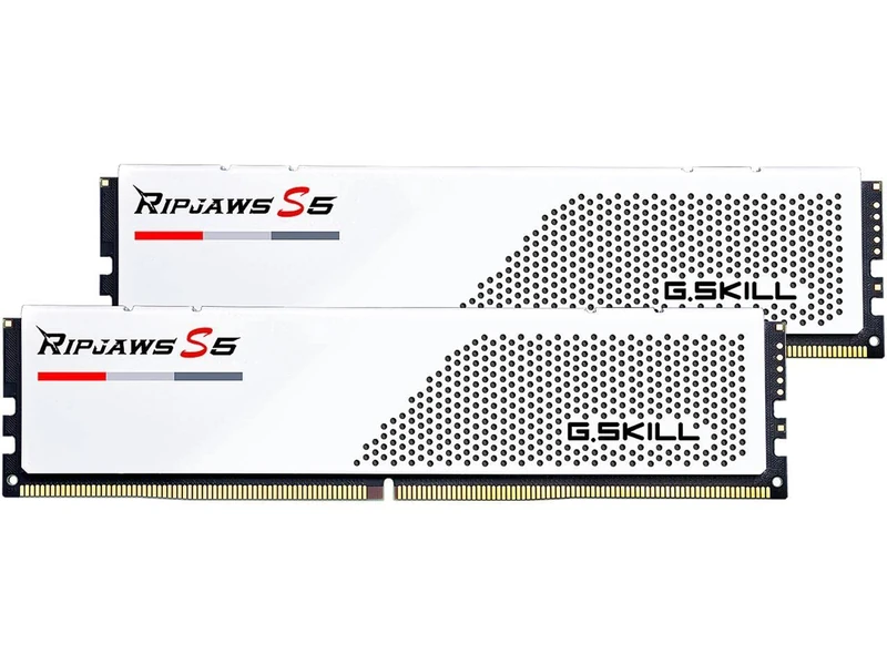 G.Skill RipJaws S5 Series (Intel XMP) 32GB (2 x 16GB) 288-pin SDRAM DDR5 6000 CL32-38-38-96 1,35V Dual Channel Desktop Memory F5-6000J3238F16GA2-RS5 W (Matt W) Weiß)