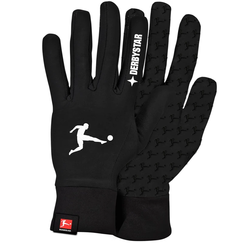 Derbystar Jungen Bundesliga v22 Fingerhandschuhe, Schwarz, 6