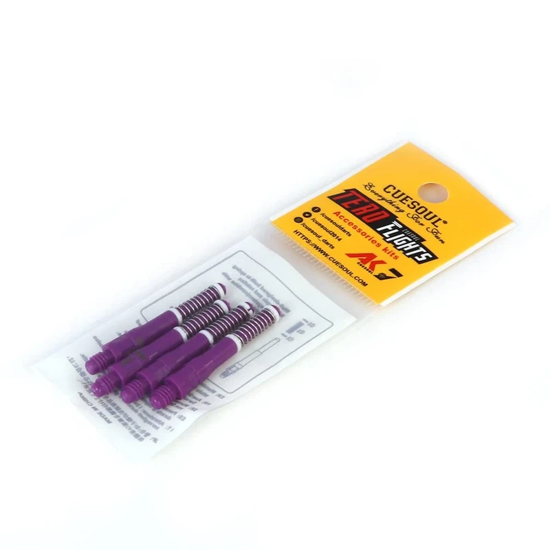 CUESOUL TERO Purple AK7 Dart Shafts Built-in Spring Telescopic, Set of 4 pcs(CS-AK7+10G47)