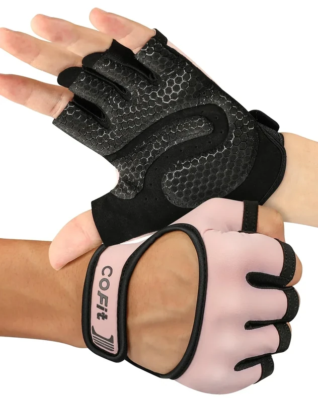 COFIT Belüftet Fitness Handschuhe, 2022 Gewichtheber Handschuhe mit Handflächenschutz, Vielseitig Einsetzbar für Fitnessstudio, Übungen, Radfahren, Klettern und Rudern