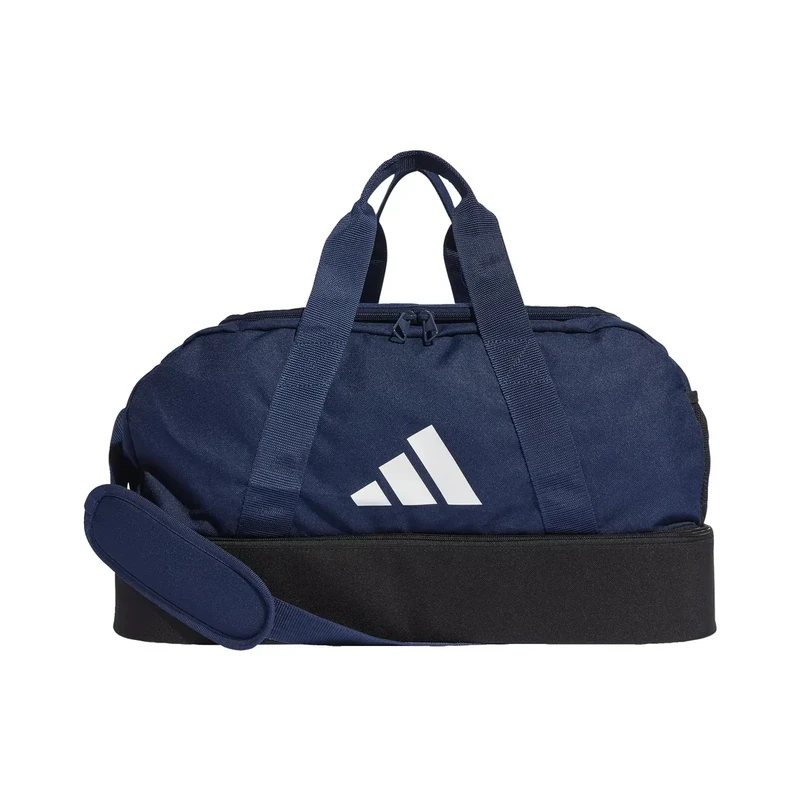 adidas Unisex Tiro League Duffel Bag, Team Navy Blue 2 / Black/White, S