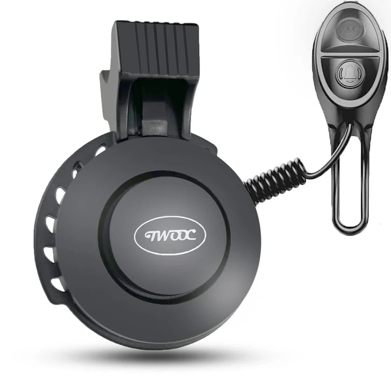 BSSOK Fahrradklingel Elektrische, 100dB Laut Fahrradhupe Elektronische mit Einstellbare Lautstärke / 4 TonModi/USB Wiederaufladbare für Erwachsene Kinder MTB/Rennrad/BMX/Elektroroller