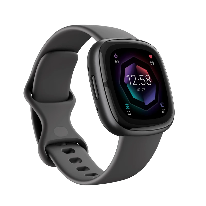 Google Fitbit Sense 2 – Smartwatch Damen / Herren – Fitnessuhr mit integriertem GPS und Telefonfunktion – Fitness-Tracking mit Stressmanagement, EKG und Schlafanalyse – kompatibel mit Android/iOS