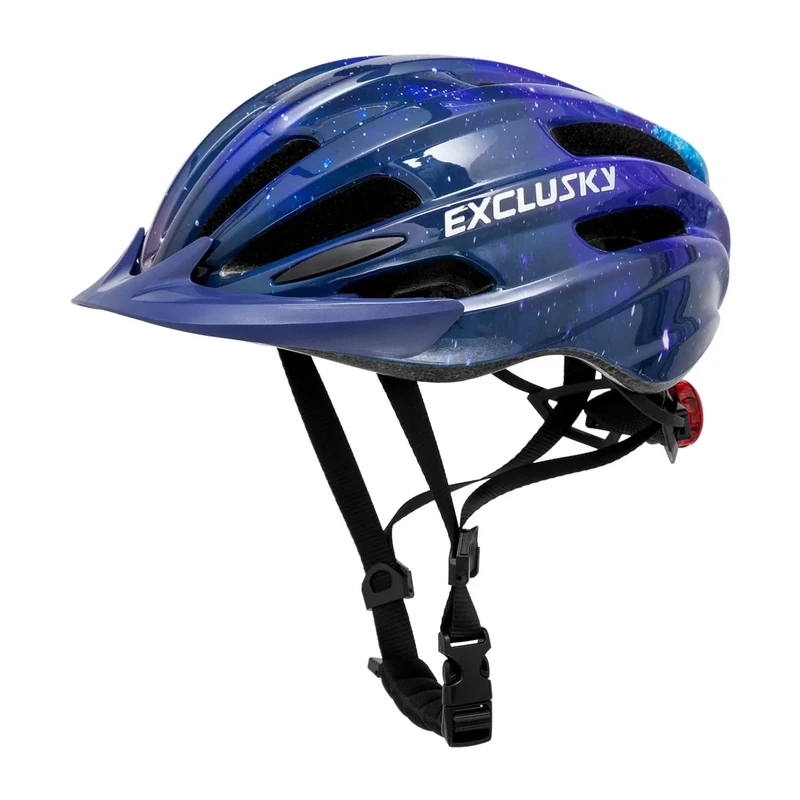 Exclusky Unisex Jugend 222-starrysky Fahrradhelm, 1-Sternenklarer Himmel, Einheitsgröße EU