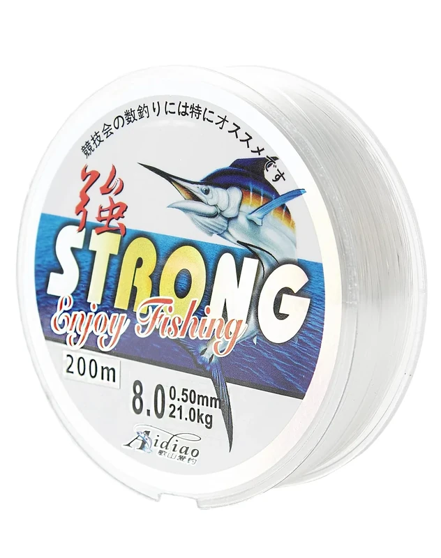 100M Angelschnur Transparent Nylon-Angeldraht, Verschleißfest, Fischdraht mit 0,5mm Durchmesser, Starke Spannung für das Meeresangeln, Angelsehne Weit Verbreitet in Handwerk/Hängenden Dekorationen