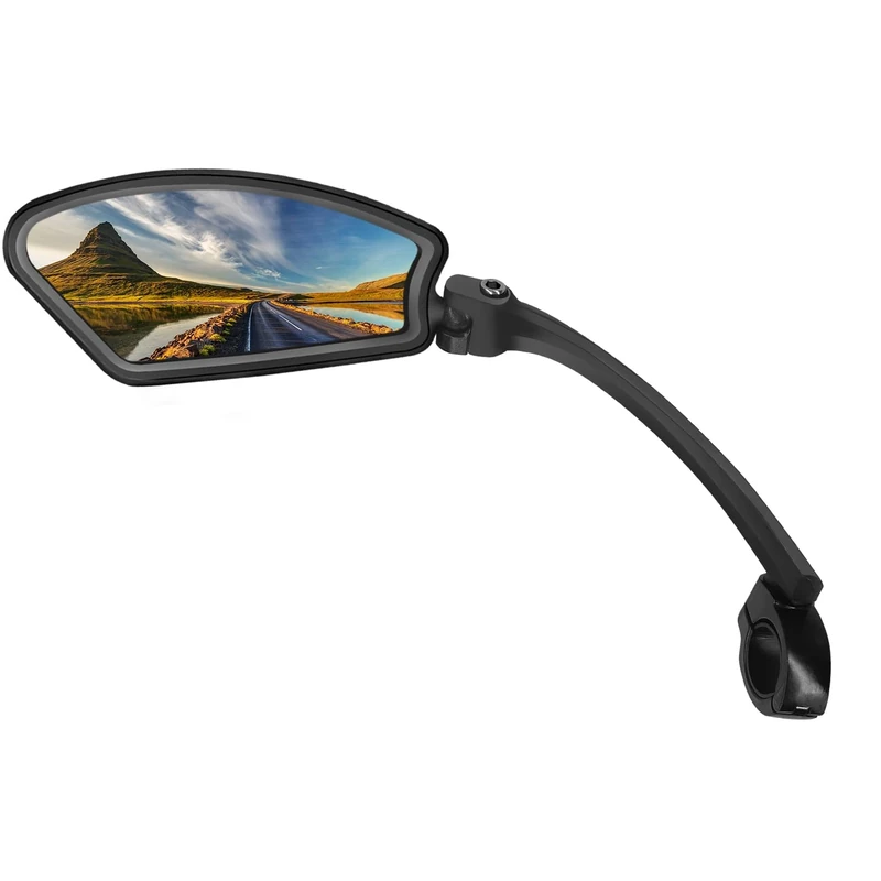 Arkham Fahrradspiegel, 16,5 cm verlängert, Edelstahl High Definition, Fahrradspiegel 21-26 mm, E-Bike-Spiegel
