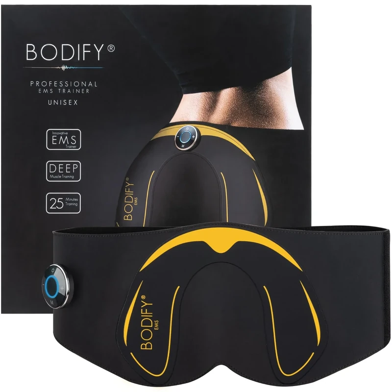Bodify® EMS Potrainer Pro - Gezielte Stimulation der Po Muskulatur! - Muskelaufbau - Hüfttrainer - Stimulationsgerät Po Muskeln - Hüftmuskeltrainer für Männer und Frauen Das ORIGINAL