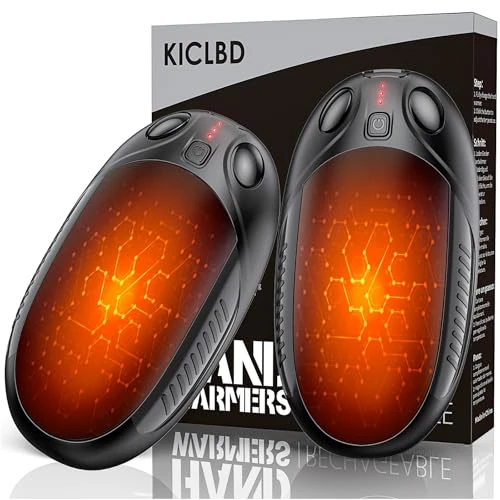 Handwärmer elektrisch,Split 2er-Pack Wiederaufladbar Handwärmer Tragbare Taschenwärmer, 4 Heizmodi Taschenwärmer Elektrisch, Ideal warmes Geschenk für Outdoor Sport, Golf, Camping